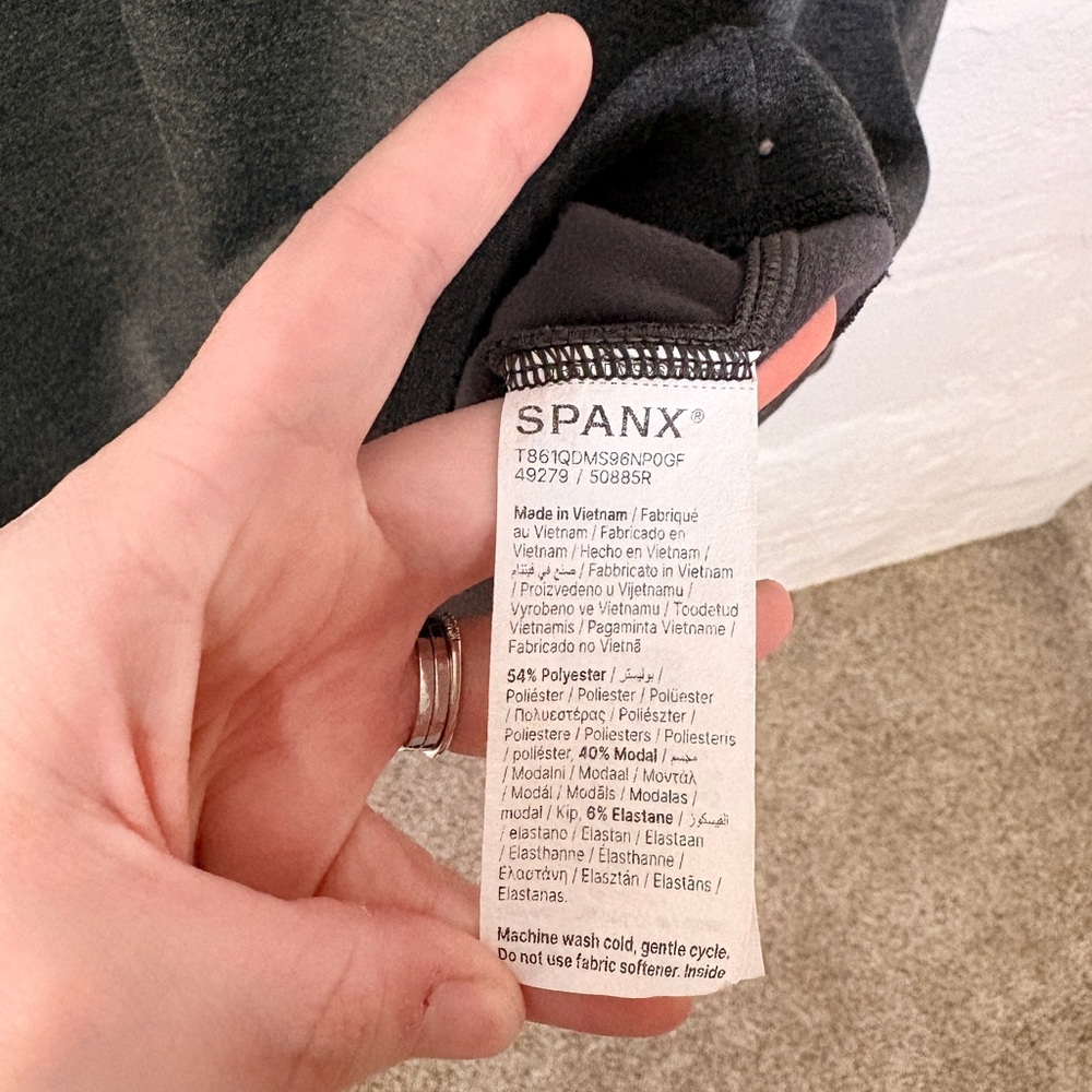SPANX Dark Gray V-Neck Tunic - Picture 6 of 6